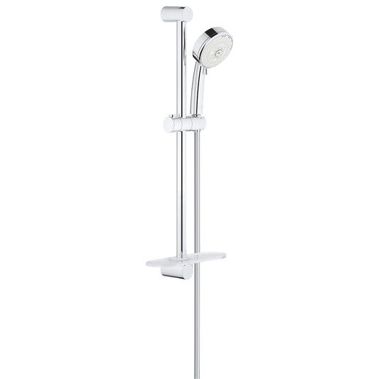 GROHE 27577002 Tempesta Chrome 24" Shower Slide Bar Kit - 4 Sprays, 2.5 gpm