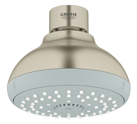 GROHE 27606EN0 Tempesta Brushed Nickel 100 Shower Head, 4" - 4 Sprays, 2.5 gpm