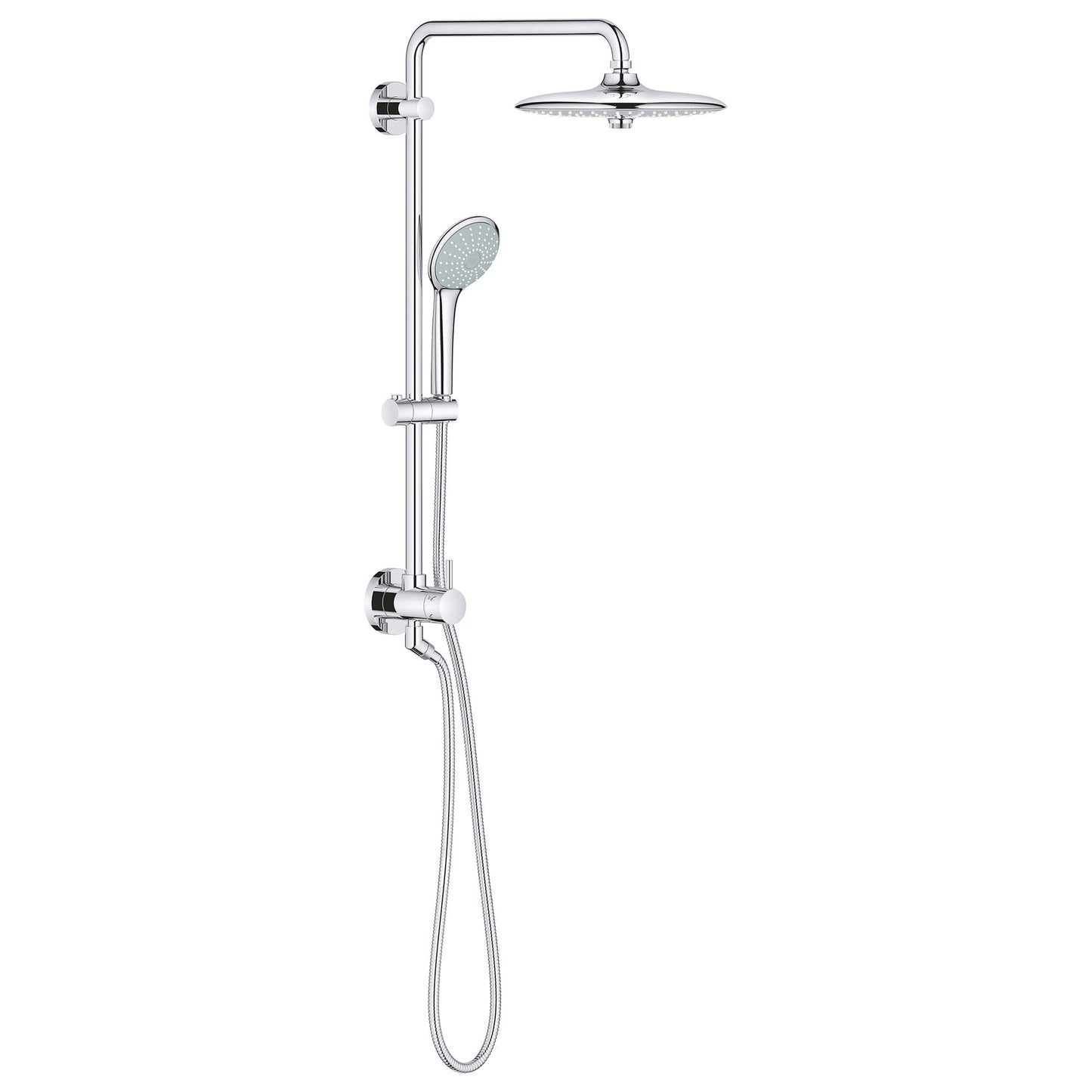 GROHE 27867001 Retro-Fit Chrome 260 Shower System, 2.5 gpm