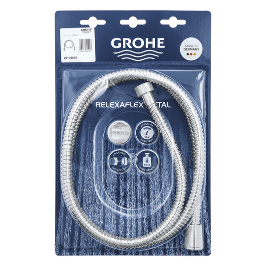 GROHE 28105000 Universal Chrome 59" Metal Shower Hose