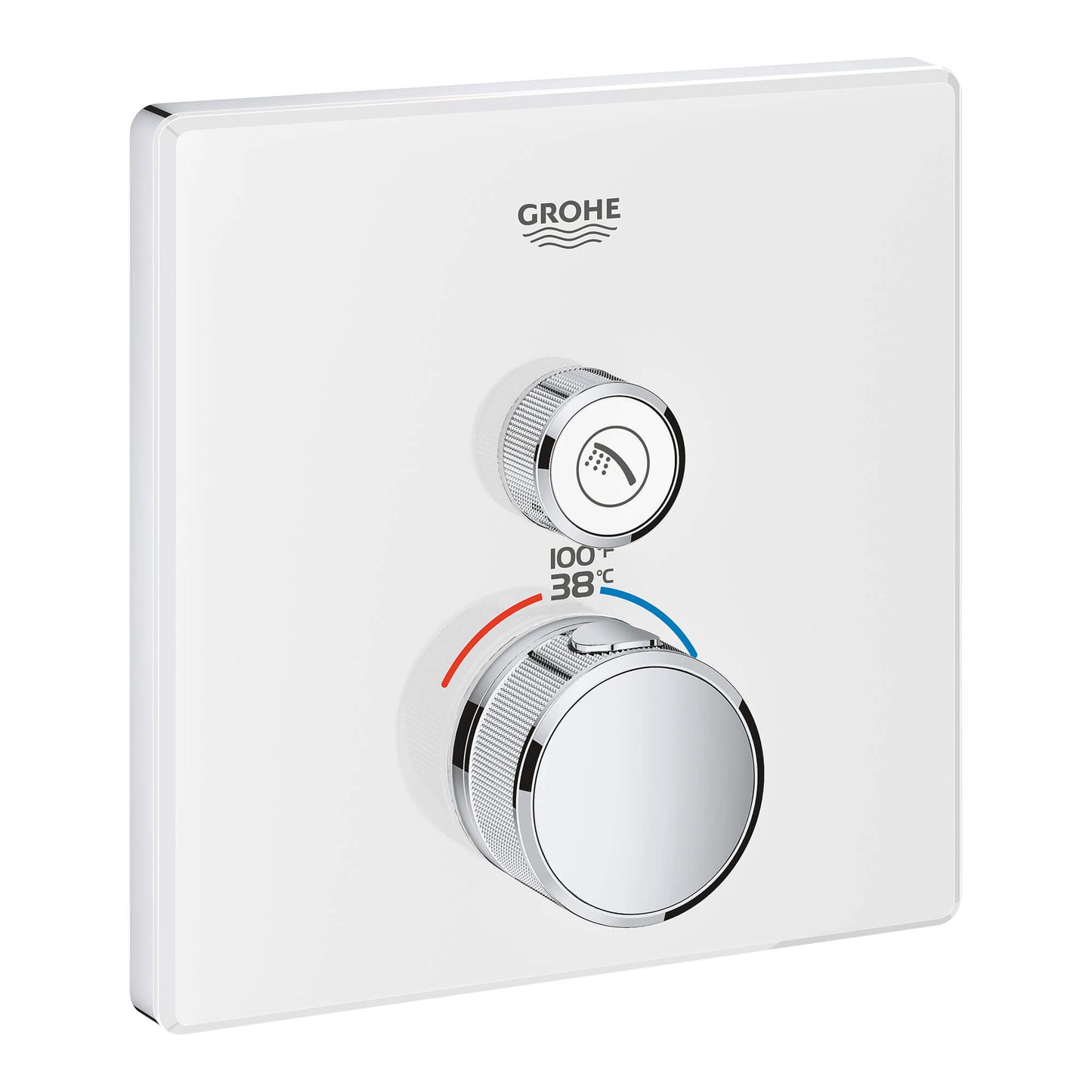 GROHE 29163LS0 Grohtherm Moon White Single Function Thermostatic Valve Trim