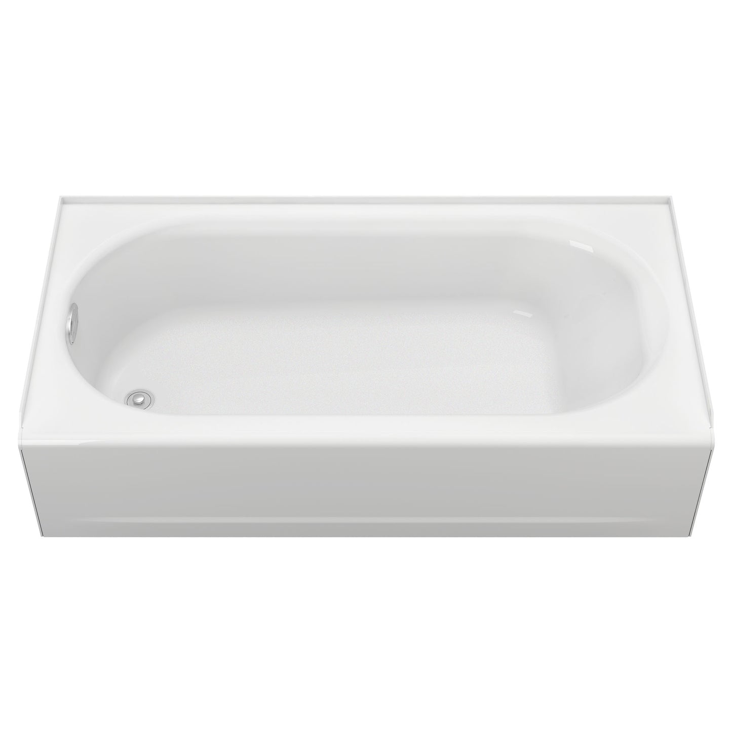AMERICAN-STANDARD 2392202ICH.020, Princeton Americast 60 x 30-Inch Integral Apron Bathtub Above Floor Rough Left-Hand Outlet with Integral Drain in White