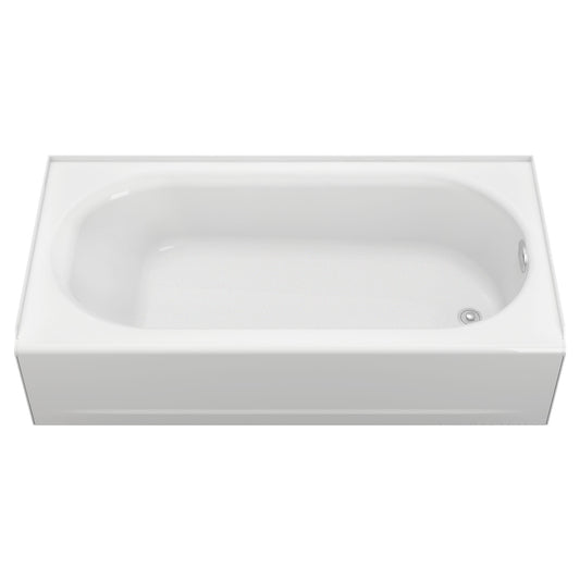 AMERICAN-STANDARD 2393202ICH.020, Princeton Americast 60 x 30-Inch Integral Apron Bathtub Above Floor Rough Right-Hand Outlet with Integral Drain in White
