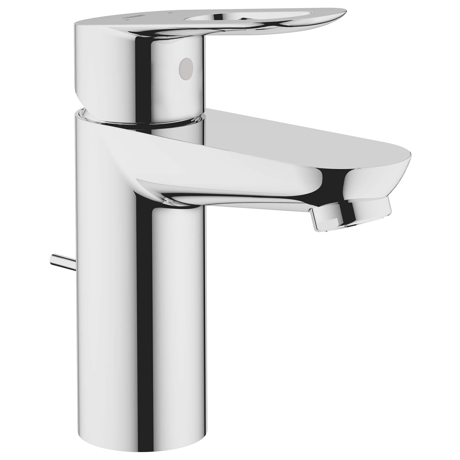 GROHE 23084000 Bauloop Chrome Single Hole Single-Handle S-Size Bathroom Faucet 1.5 GPM