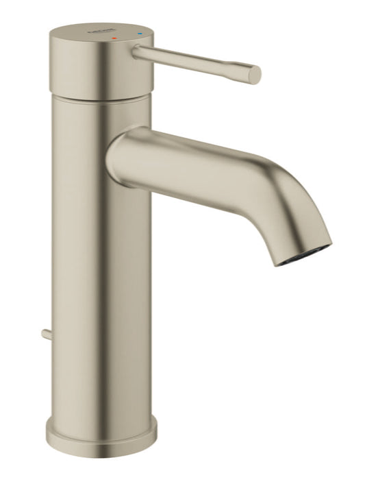 GROHE 23592ENA Essence New Brushed Nickel Single Hole Single-Handle S-Size Bathroom Faucet 1.2 GPM