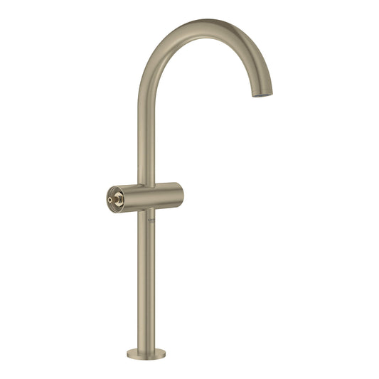 GROHE 21046EN3 Atrio New Brushed Nickel Single Hole Two-Handle Deck Mount Vessel Sink Faucet 1.2 GPM