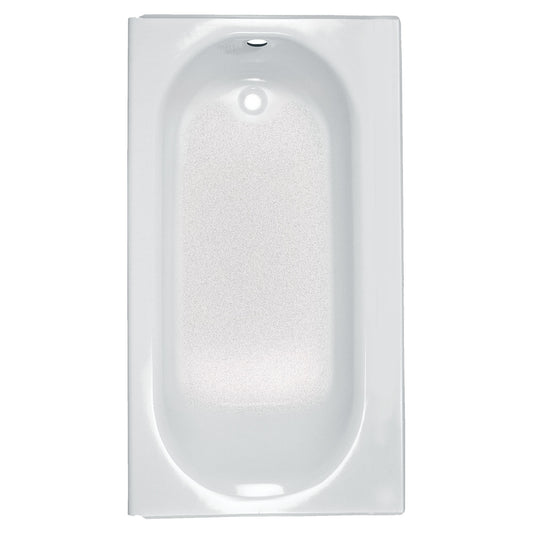 AMERICAN-STANDARD 2396202.020, Princeton Americast 60 x 34-Inch Integral Apron Bathtub Above Floor Rough Left-Hand Outlet with Luxury Ledge in White