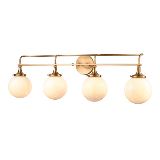 ELK SHOWROOM 30144/4 Beverly Hills 38'' Wide 4-Light Vanity Light - Satin Brass