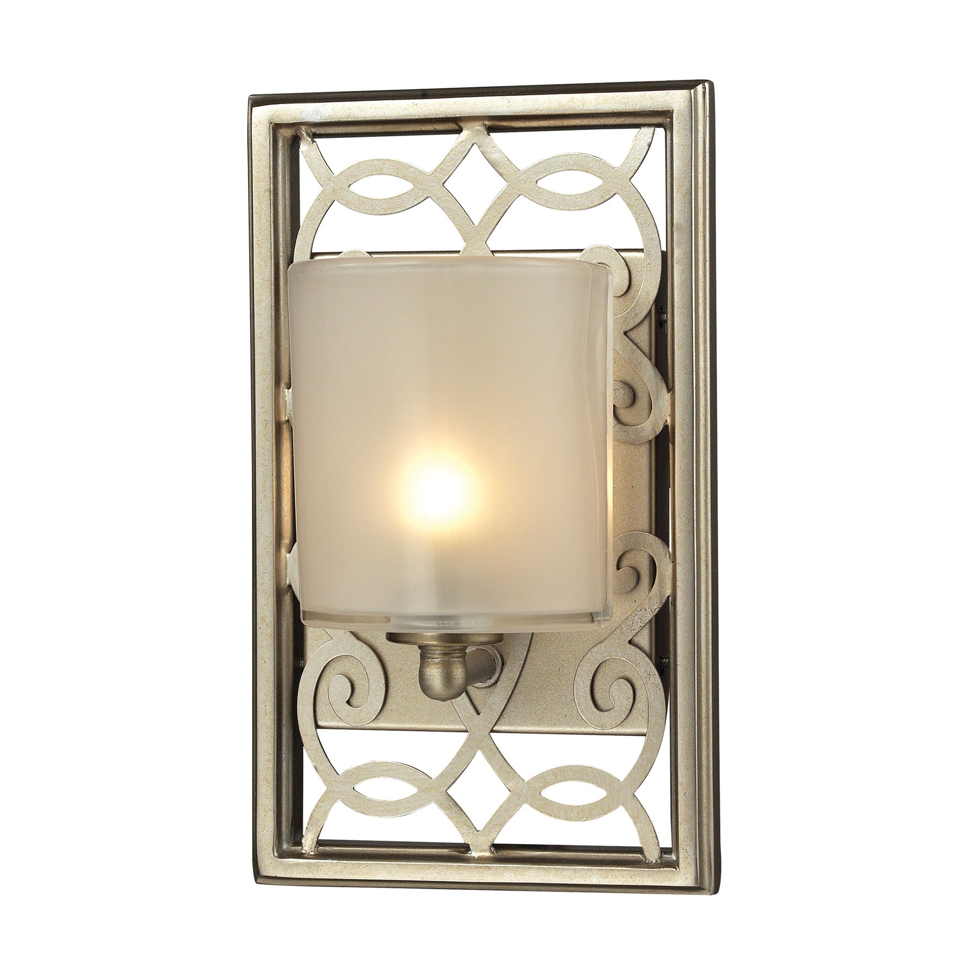 ELK SHOWROOM 31426/1 Santa Monica 6'' Wide 1-Light Vanity Light - Aged Silver