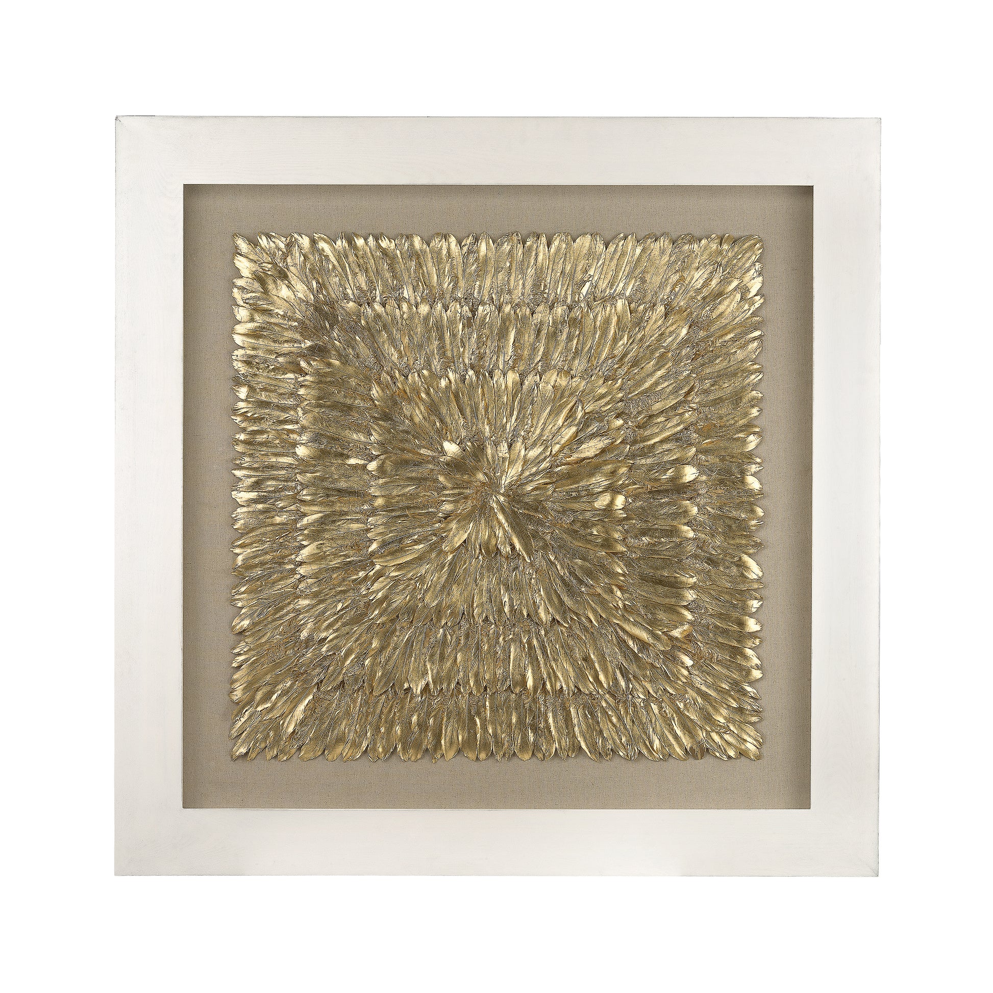 ELK SIGNATURE 3168-024 Gold Feather Dimensional Wall Art