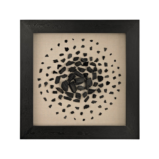 ELK SIGNATURE 3168-025 Black and White Carbon Dimensional Wall Art