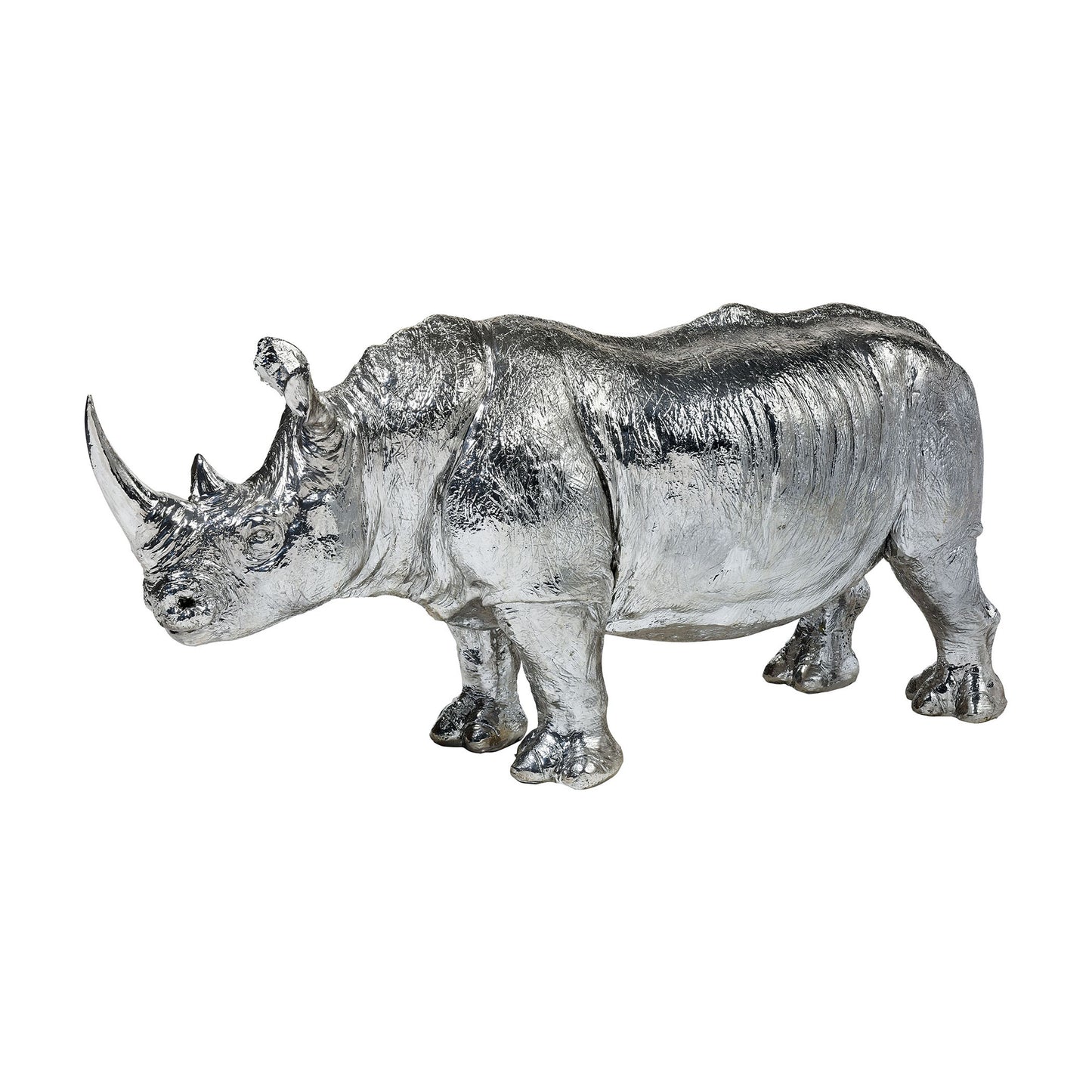 ELK SIGNATURE 3212-1049 Silver Rhino Sculpture