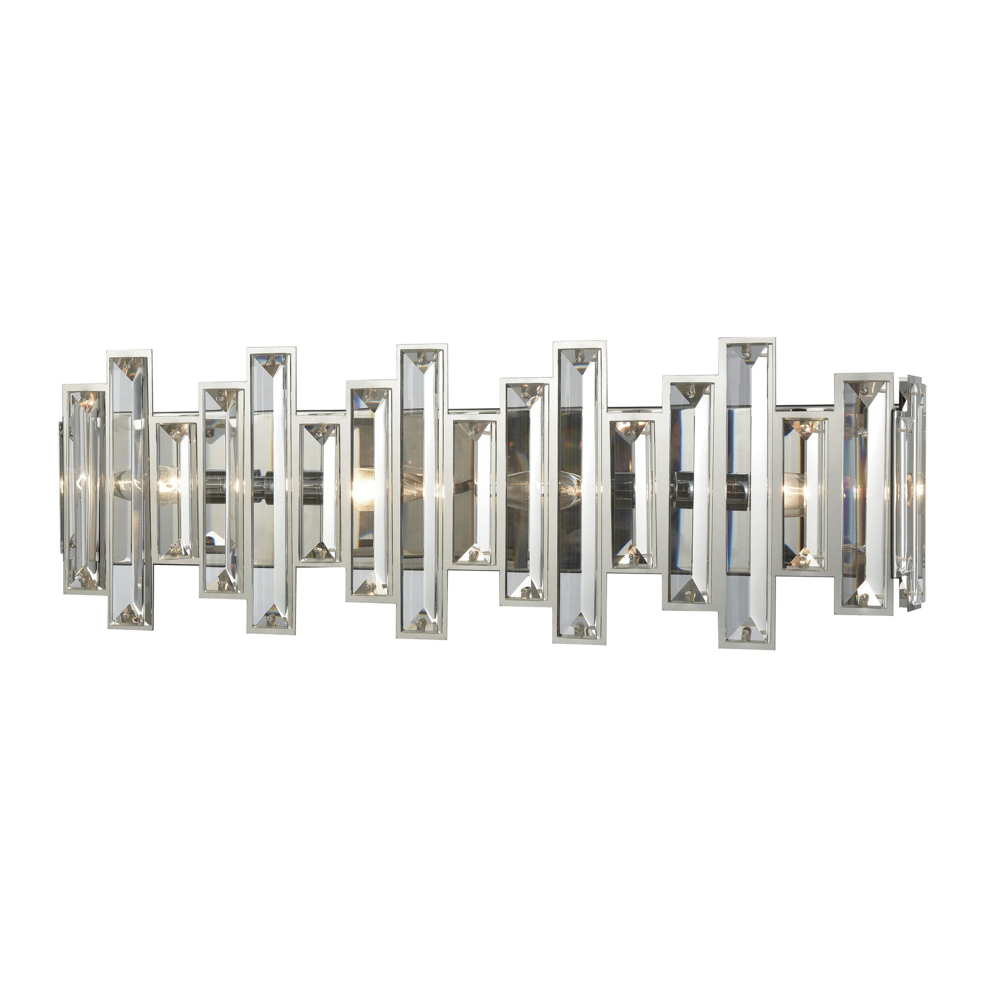 ELK SHOWROOM 33011/4 Crystal Heights 25'' Wide 4-Light Vanity Light - Polished Chrome