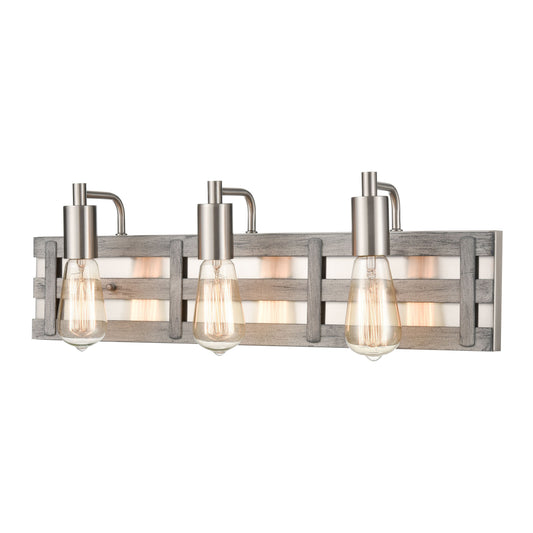 ELK SHOWROOM 33453/3 Brigantine 23'' Wide 3-Light Vanity Light - Weathered Driftwood