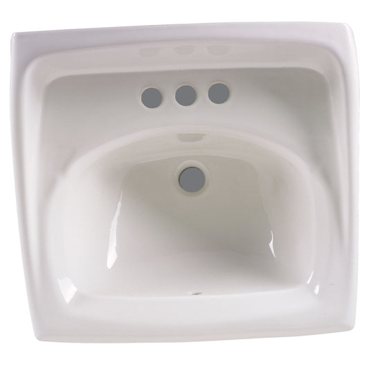 AMERICAN-STANDARD 0355012.020, Lucerne Wall-Hung Sink With 4-Inch Centerset in White