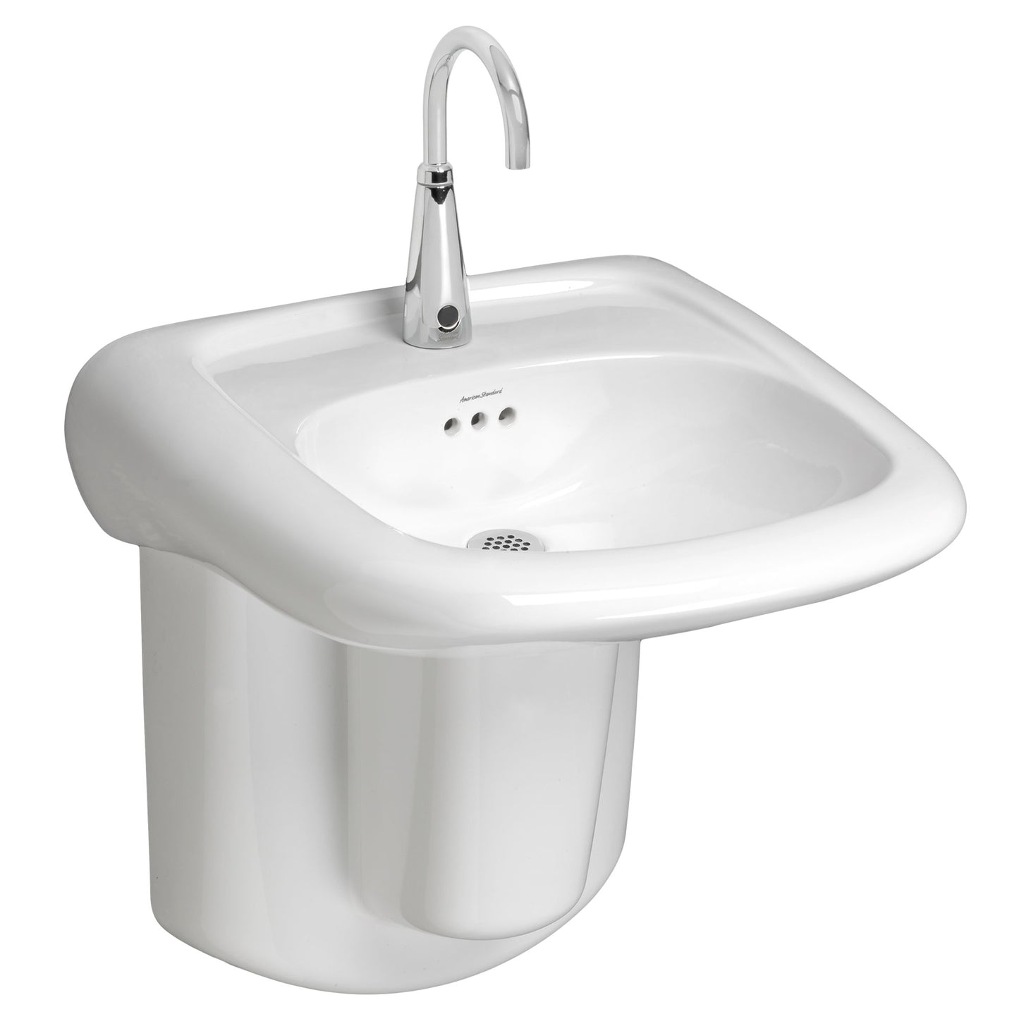 AMERICAN-STANDARD 0955001EC.020, Murro Wall-Hung EverClean Sink With Center Hole Only in White