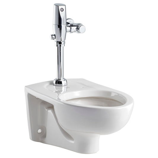 AMERICAN-STANDARD 3351528.020, Afwall Millennium Wall-Hung EverClean Toilet System With Touchless Selectronic Piston Flush Valve, 1.28 gpf/4.8 Lpf in White