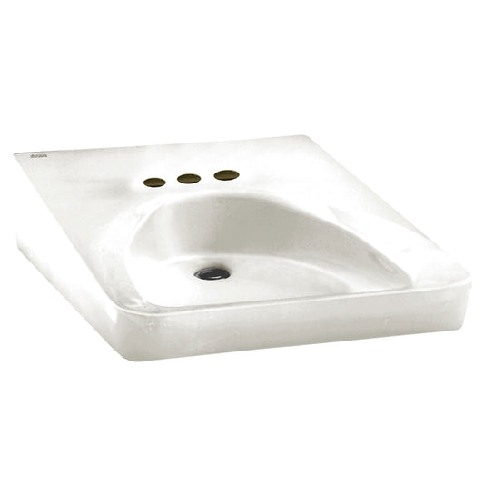 AMERICAN-STANDARD 9141011.020, Wheelchair Wall-Hung Sink with 4-Inch Centerset in White