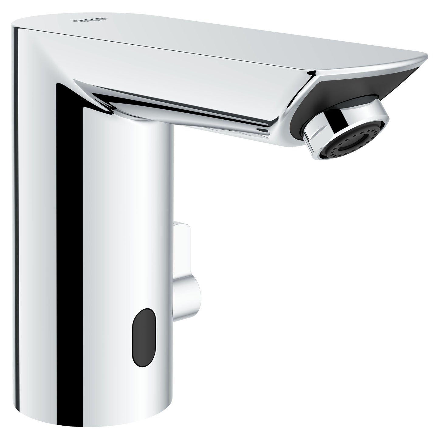 GROHE 36467000 Baucosmopolitan Chrome E Touchless Electronic Faucet with Temperature Control Lever, Battery-Powered