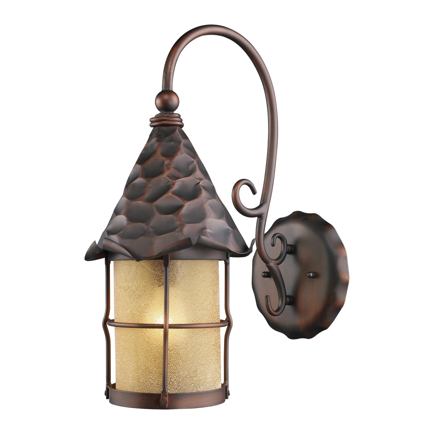 ELK SHOWROOM 385-AC Rustica 19'' High 1-Light Outdoor Sconce - Antique Copper