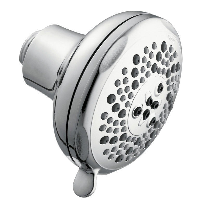 MOEN 3855EP Chrome Five-Function 4" Diameter Spray Head Eco-Performance Showerhead