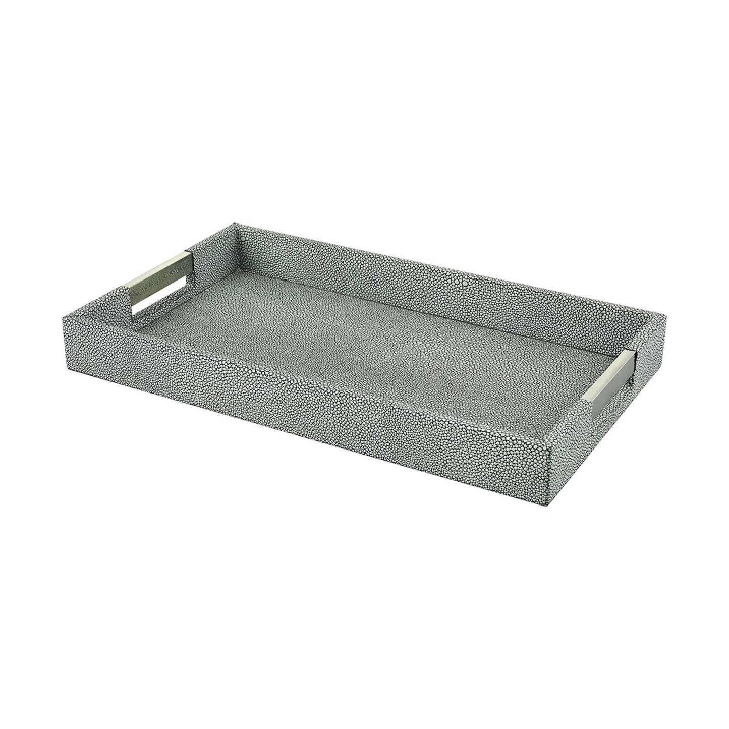 ELK STUDIO 387-044 Saint-Tropez Tray - Grey Faux Shagreen