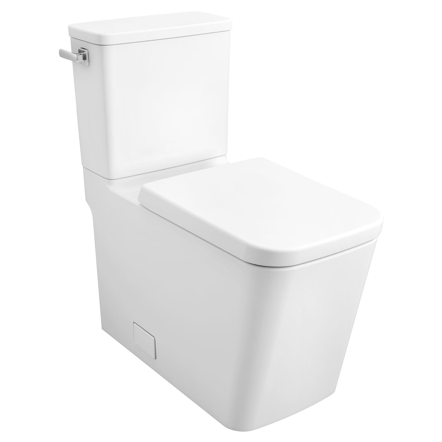 GROHE 39662000 Eurocube Alpine White Two-piece Right height Elongated Toilet with seat, Left Hand Trip Lever