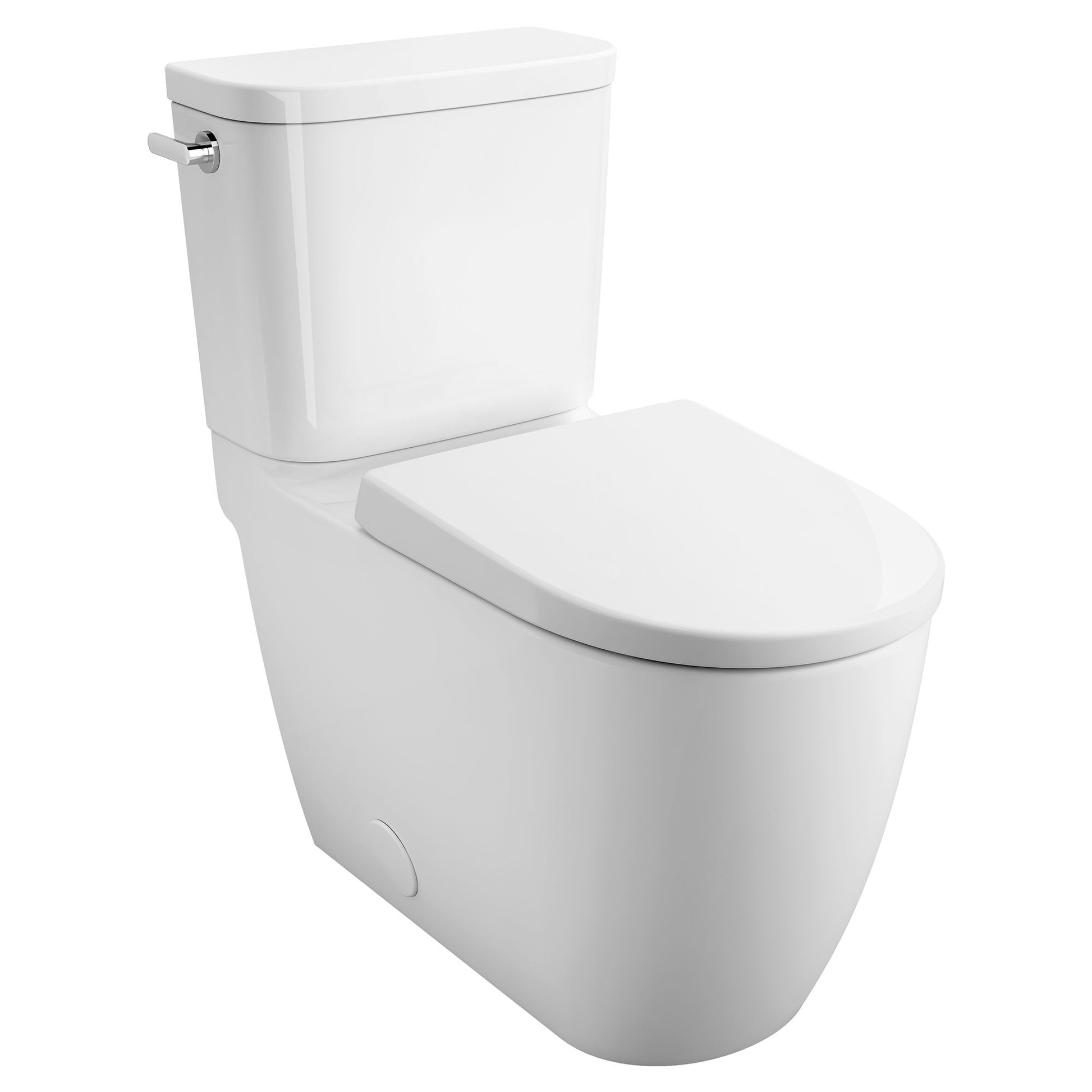 GROHE 39675000 Essence Alpine White Two-piece Right height Elongated Toilet with seat, Left Hand Trip Lever