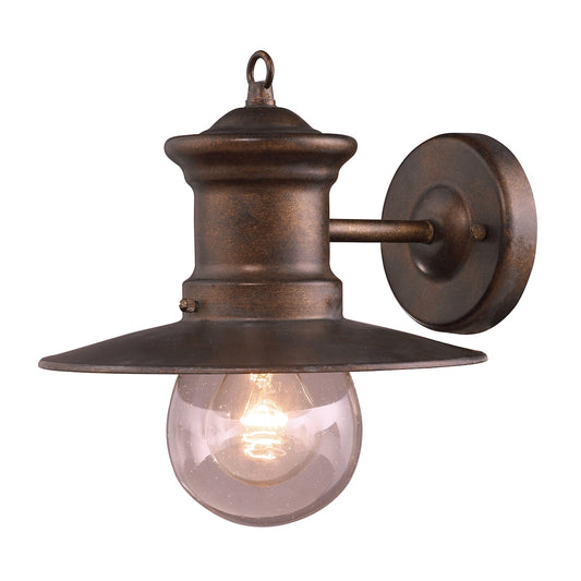 ELK SHOWROOM 42005/1 Maritime 10'' High 1-Light Outdoor Sconce - Hazelnut Bronze