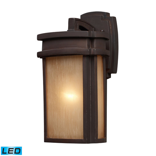 ELK SHOWROOM 42140/1-LED Sedona 13'' High 1-Light Outdoor Sconce - Clay Bronze