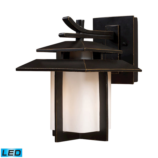 ELK SHOWROOM 42170/1-LED Kanso 11'' High 1-Light Outdoor Sconce - Aged Bronze