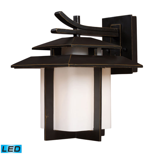 ELK SHOWROOM 42171/1-LED Kanso 13'' High 1-Light Outdoor Sconce - Aged Bronze