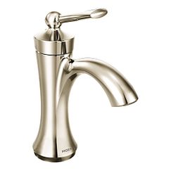 MOEN 4500NL Wynford Polished Nickel One-Handle Bathroom Faucet