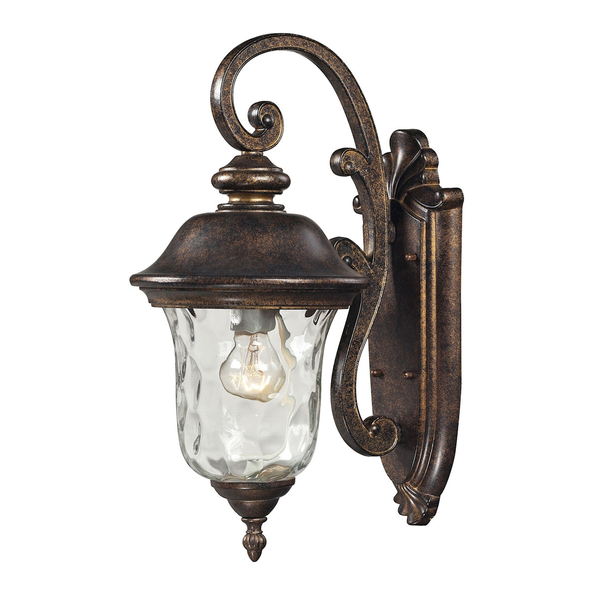 ELK SHOWROOM 45020/1 Lafayette 16'' High 1-Light Outdoor Sconce - Regal Bronze