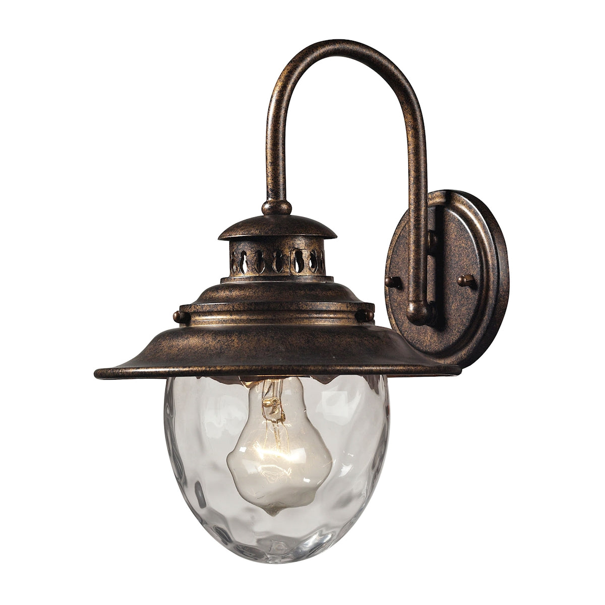 ELK SHOWROOM 45030/1 Searsport 13'' High 1-Light Outdoor Sconce - Regal Bronze