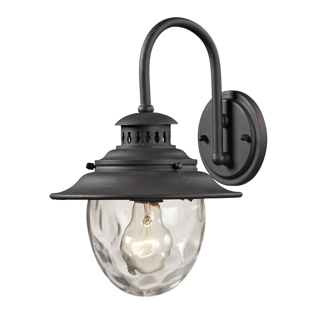 ELK SHOWROOM 45040/1 Searsport 13'' High 1-Light Outdoor Sconce - Weathered Charcoal