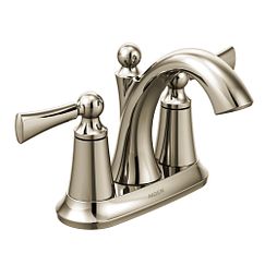 MOEN 4505NL Wynford Polished Nickel Two-Handle Bathroom Faucet