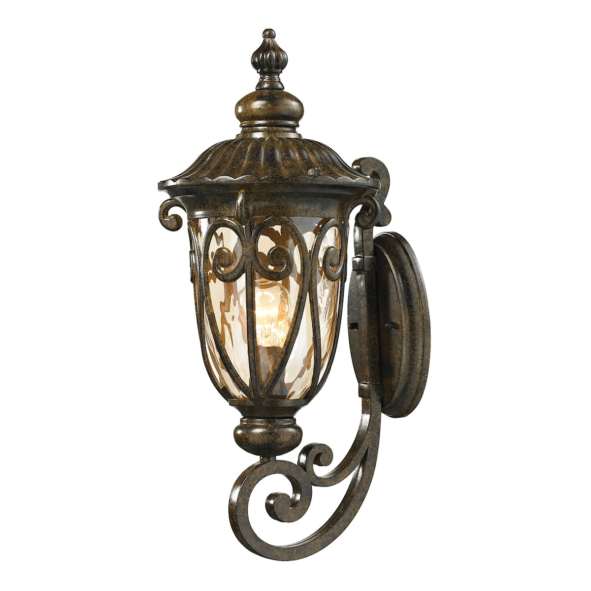 ELK SHOWROOM 45071/1 Logansport 22'' High 1-Light Outdoor Sconce - Hazelnut Bronze