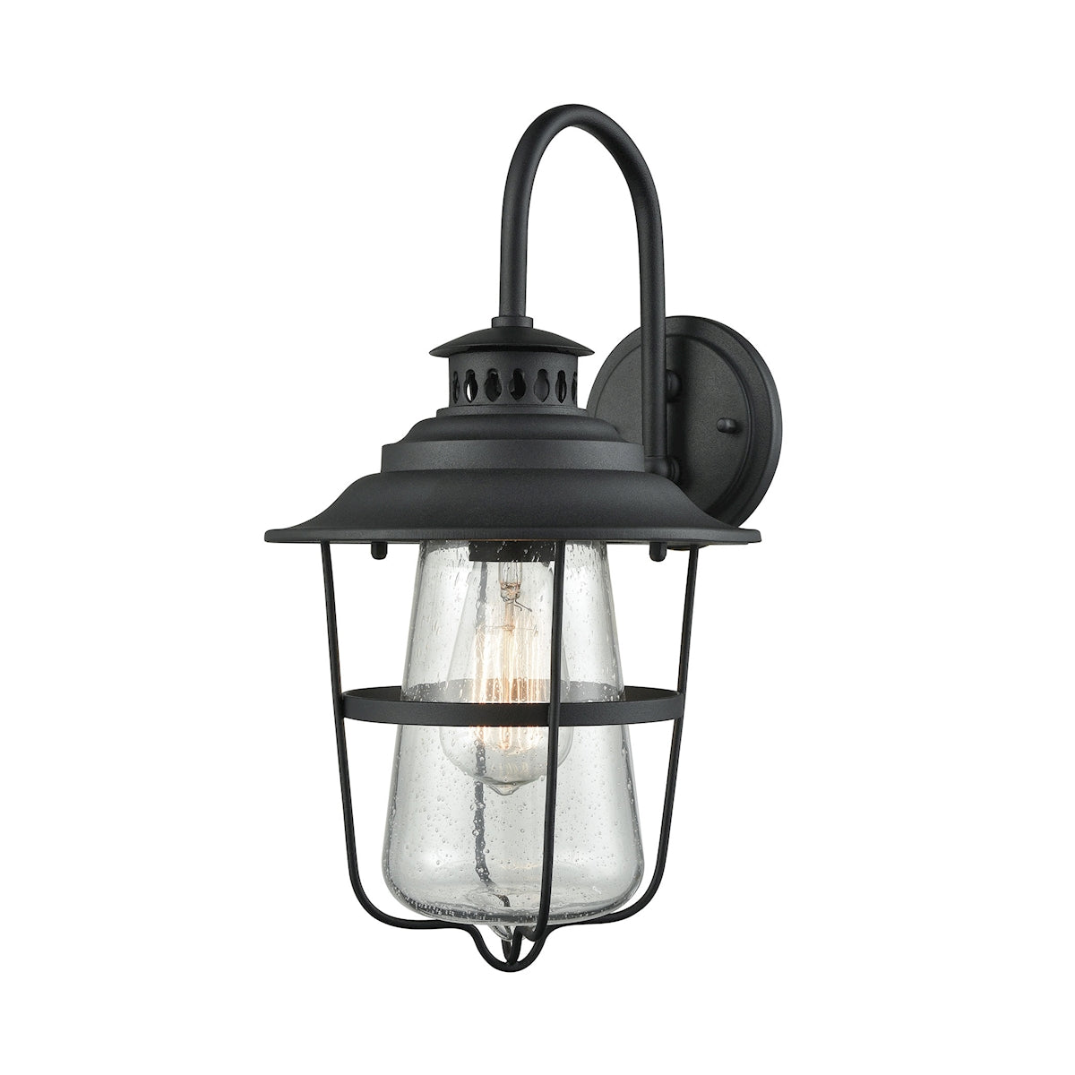 ELK SHOWROOM 45120/1 San Mateo 15'' High 1-Light Outdoor Sconce - Textured Matte Black