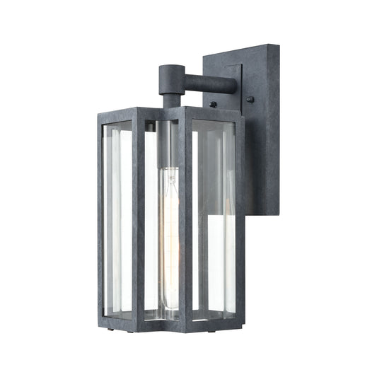 ELK SHOWROOM 45164/1 Bianca 13'' High 1-Light Outdoor Sconce - Aged Zinc