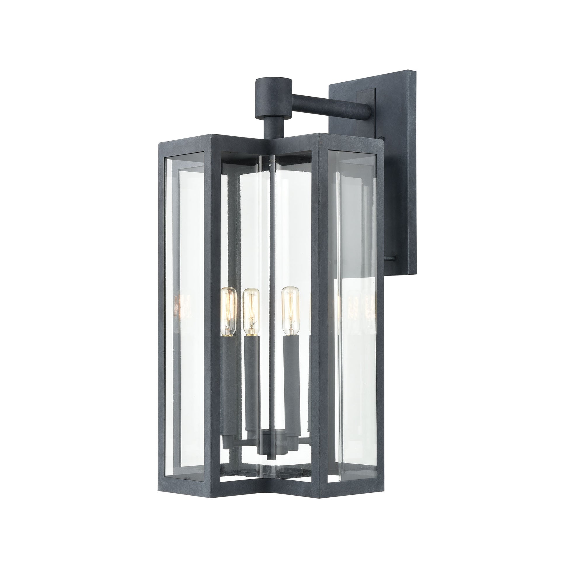 ELK SHOWROOM 45169/4 Bianca 25'' High 4-Light Outdoor Sconce - Aged Zinc