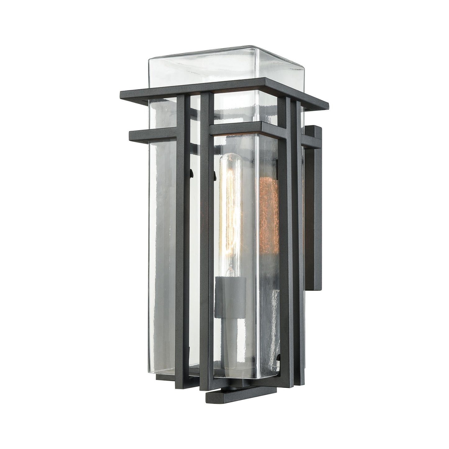 ELK SHOWROOM 45187/1 Croftwell 17'' High 1-Light Outdoor Sconce - Textured Matte Black