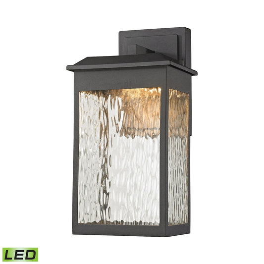 ELK SHOWROOM 45200/LED Newcastle 13'' High 1-Light Outdoor Sconce - Textured Matte Black