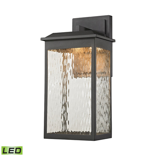 ELK SHOWROOM 45201/LED Newcastle 17'' High 1-Light Outdoor Sconce - Textured Matte Black