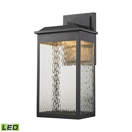 ELK SHOWROOM 45202/LED Newcastle 22'' High 1-Light Outdoor Sconce - Textured Matte Black