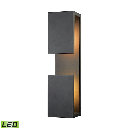 ELK SHOWROOM 45232/LED Pierre 19'' High 1-Light Outdoor Sconce - Textured Matte Black