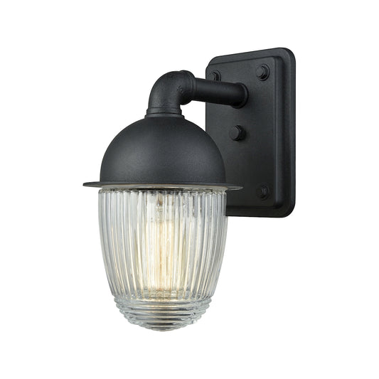 ELK SHOWROOM 45250/1 Channing 9'' High 1-Light Outdoor Sconce - Matte Black