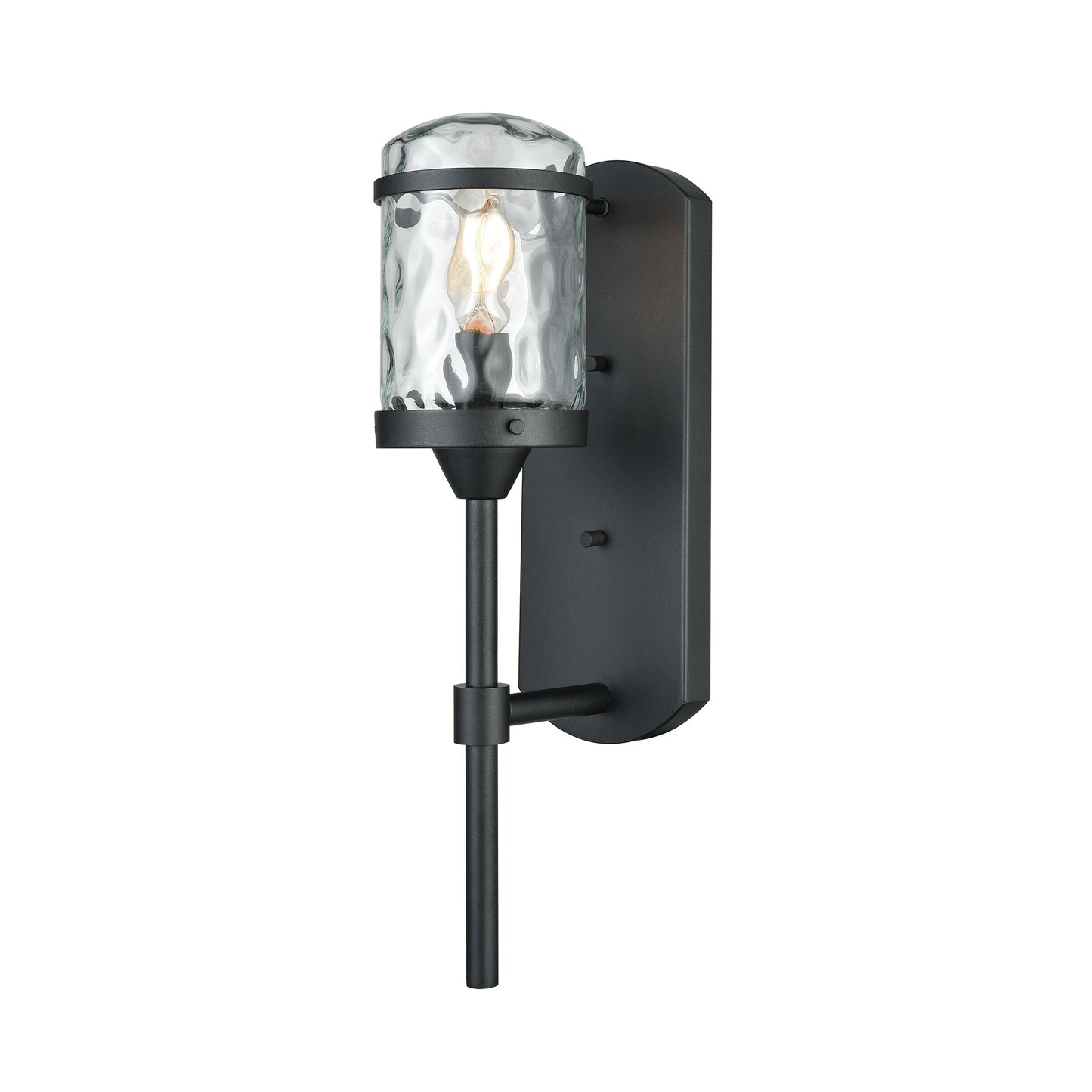 ELK SHOWROOM 45400/1 Torch 17'' High 1-Light Outdoor Sconce - Charcoal Black