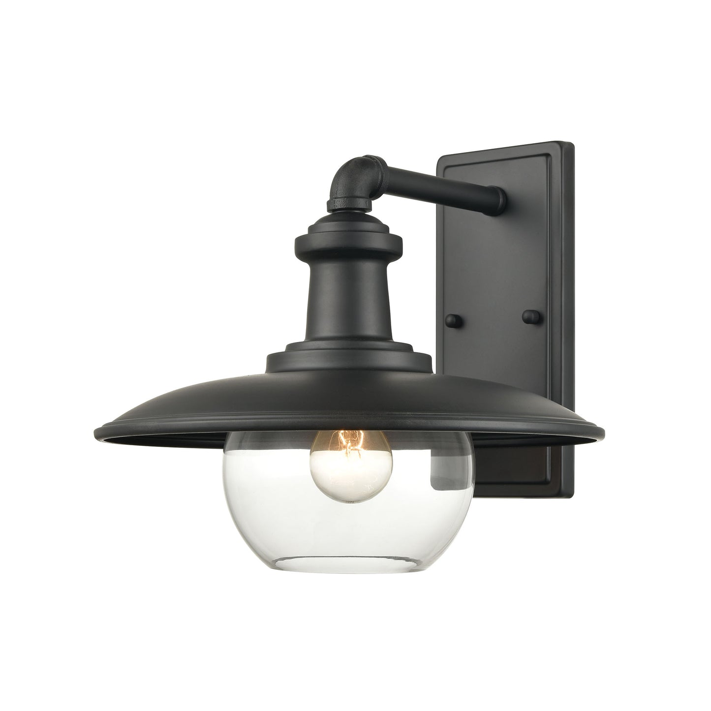 ELK SHOWROOM 45431/1 Jackson 12'' High 1-Light Outdoor Sconce - Matte Black