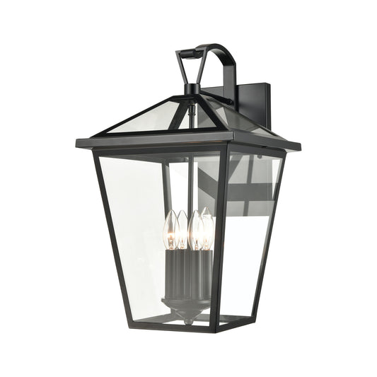 ELK SHOWROOM 45472/4 Main Street 21'' High 4-Light Outdoor Sconce - Black